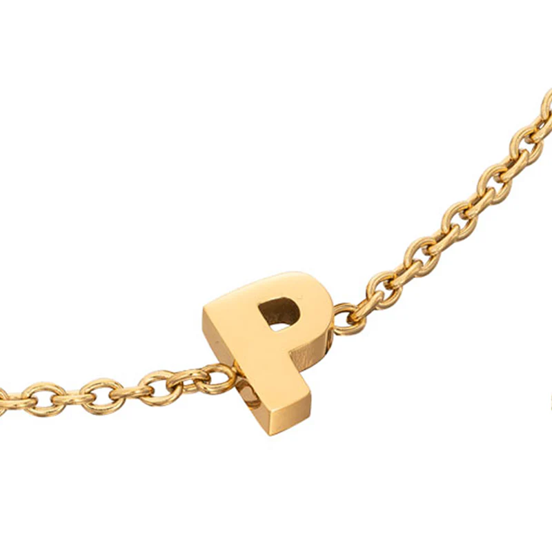 Birthstone & Made Mine Letter Bracelet (Gold) - Image 17