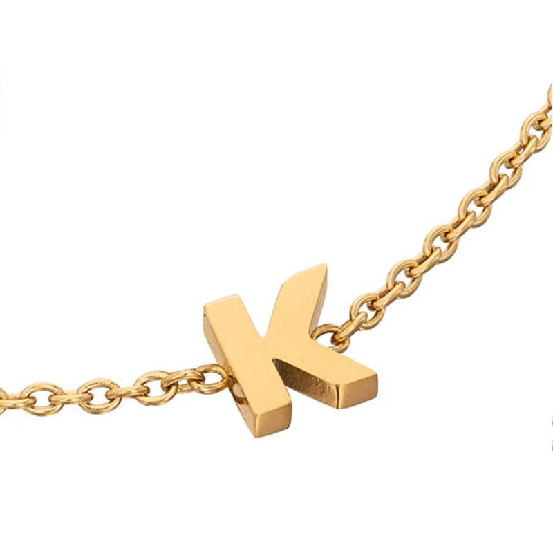 Birthstone & Made Mine Letter Bracelet (Gold) - Image 22