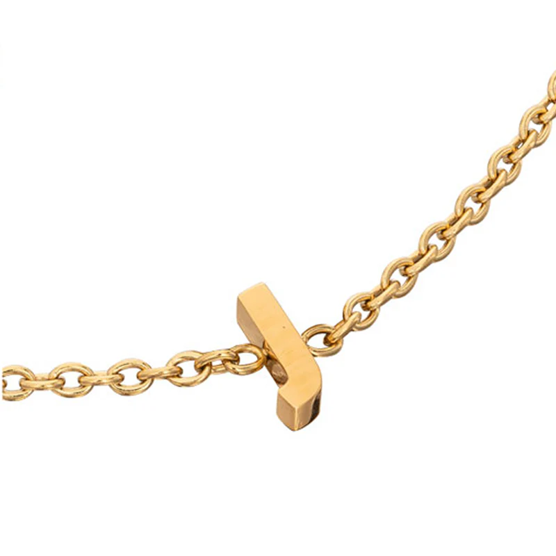 Birthstone & Made Mine Letter Bracelet (Gold) - Image 23