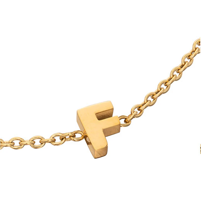 Birthstone & Made Mine Letter Bracelet (Gold) - Image 27