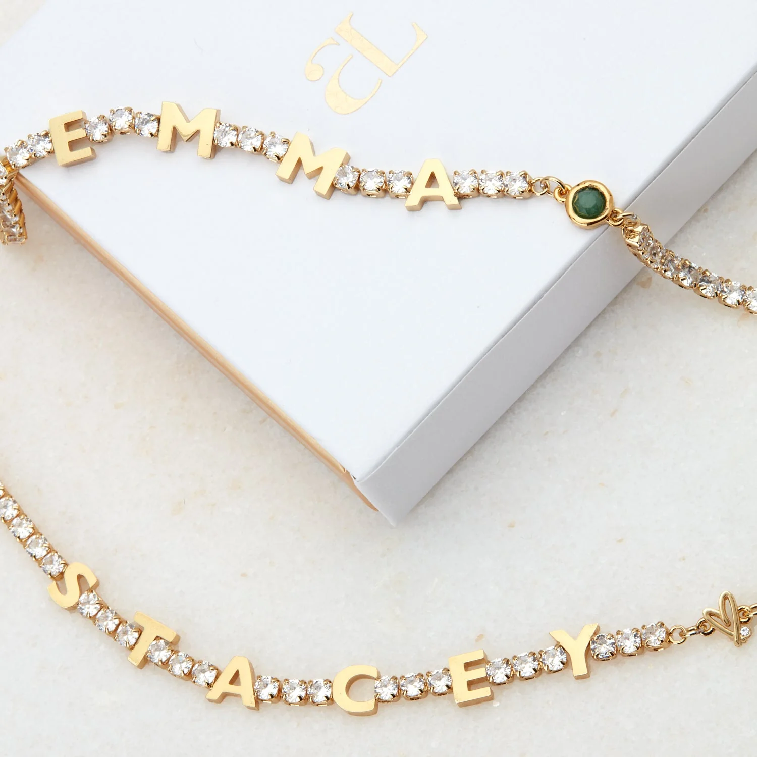 Custom Name Tennis Necklace (Gold) - Image 6