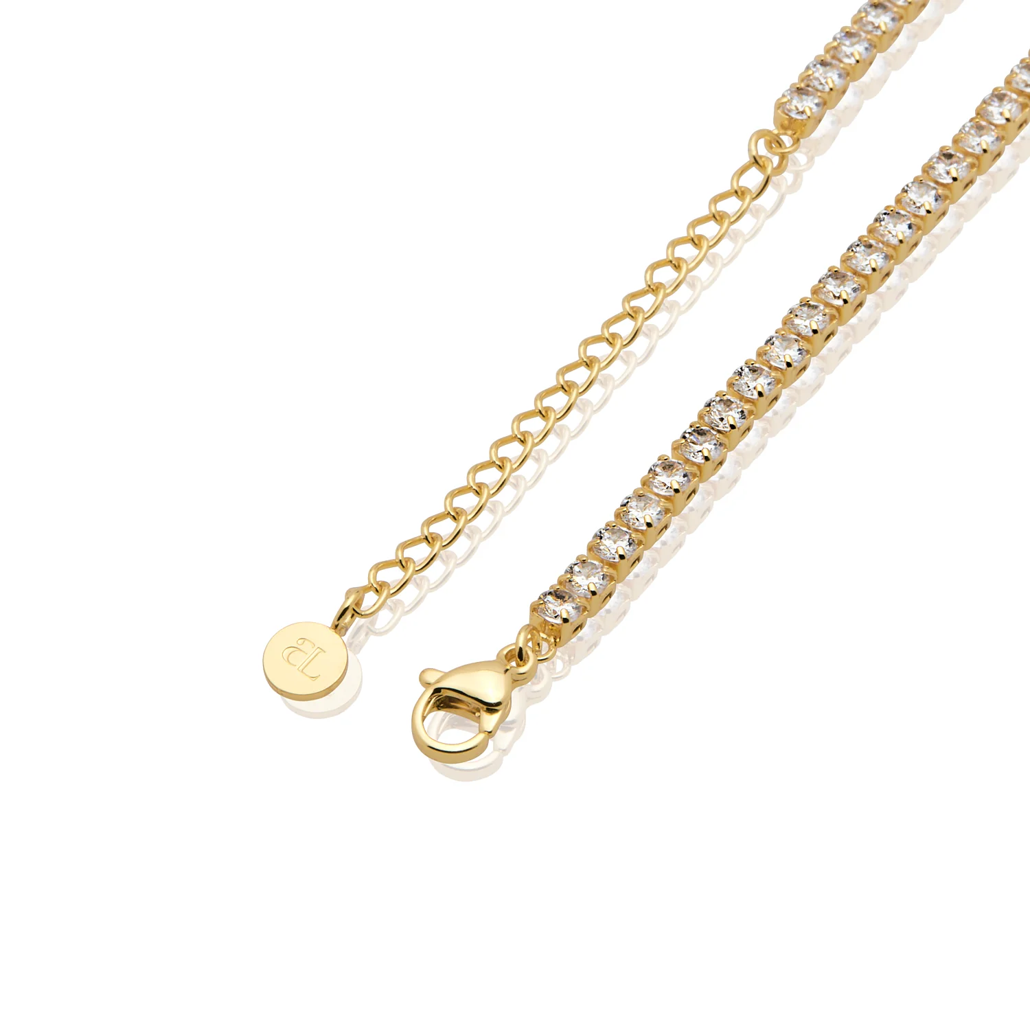 Custom Name Tennis Necklace (Gold) - Image 7