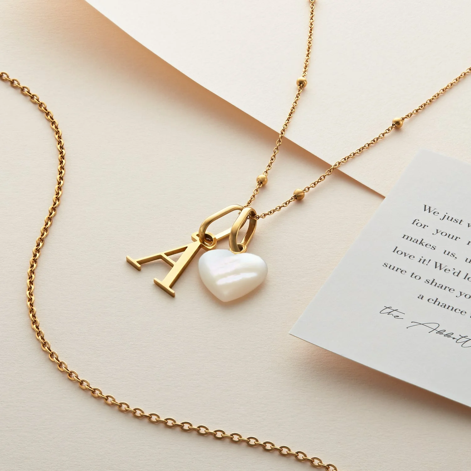 Initial Necklace (Gold) - Image 7