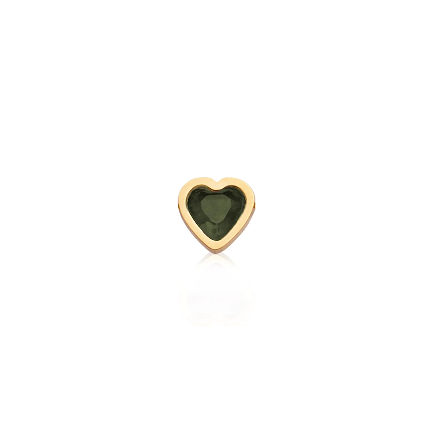 Mini Heart Birthstone Bracelet (Gold) - Image 12