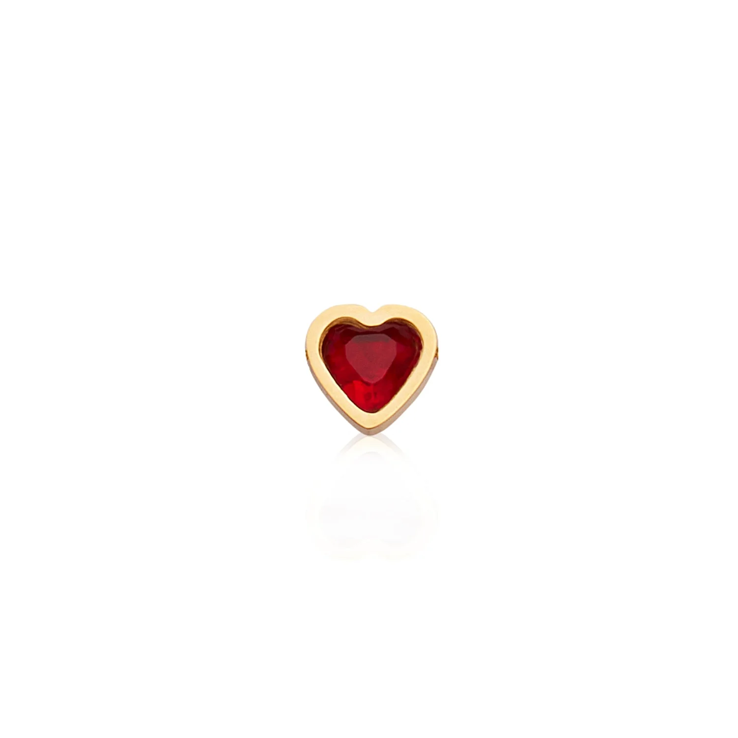 Mini Heart Birthstone Bracelet (Gold) - Image 14