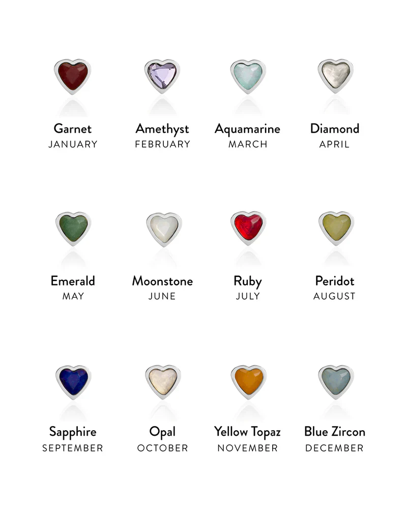 Birthstone Name Necklace (Silver) - Image 6
