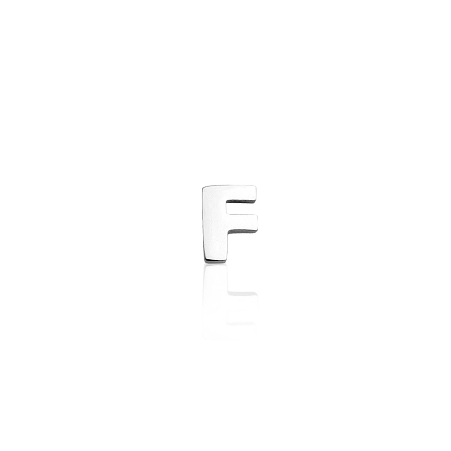 Mini Letter Sphere Chain Necklace (Silver) - Image 11