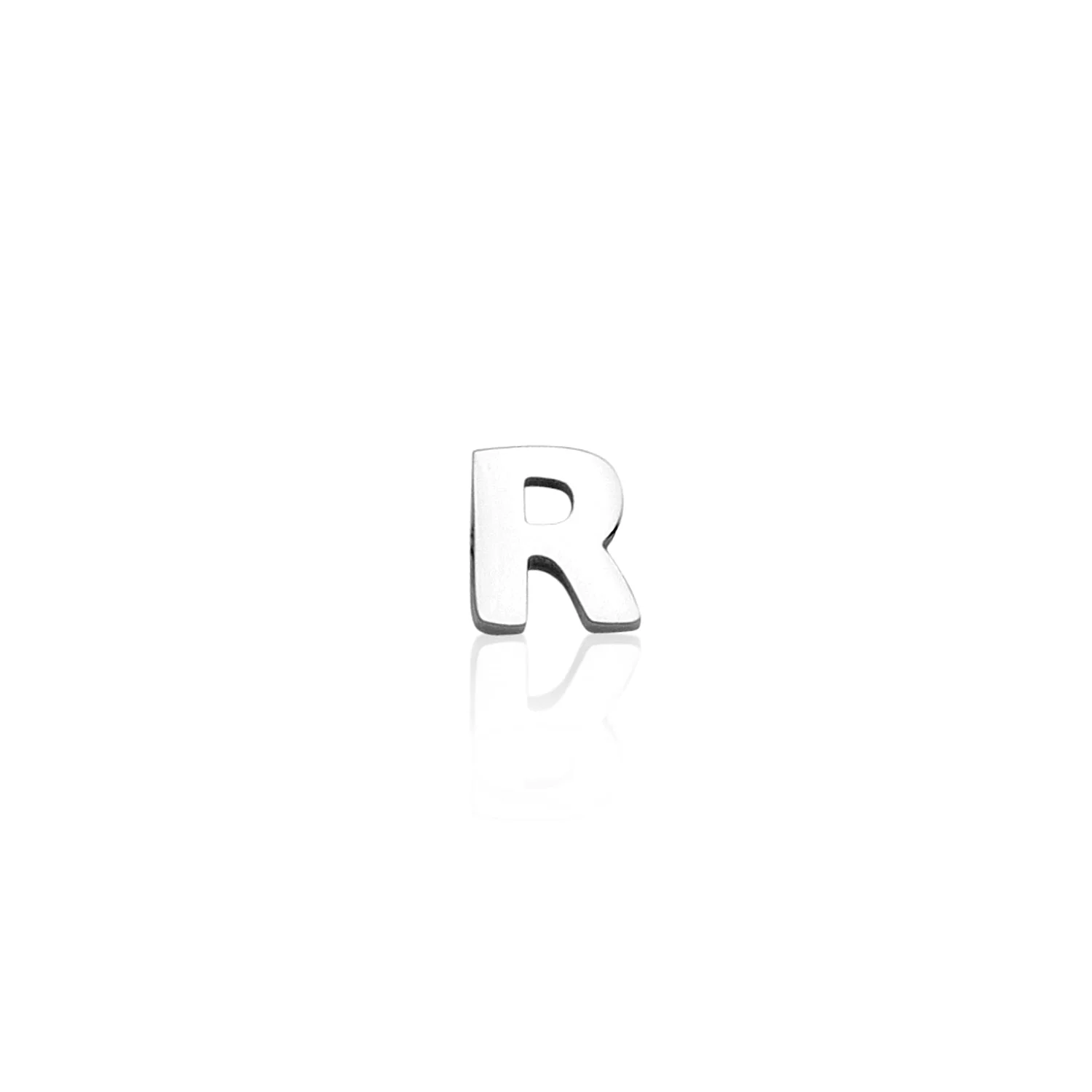 Mini Letter Sphere Chain Necklace (Silver) - Image 23