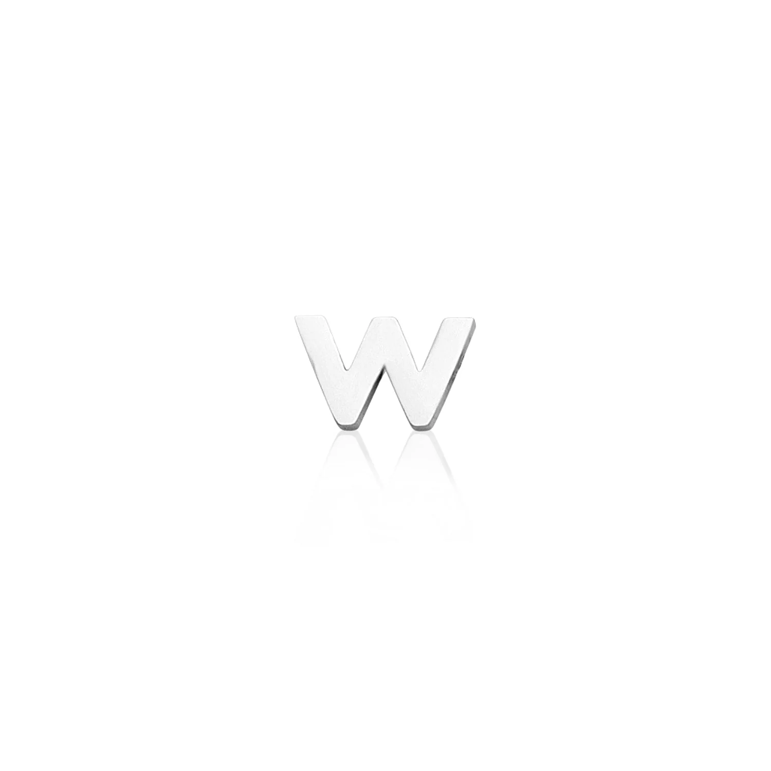 Mini Letter Sphere Chain Necklace (Silver) - Image 28