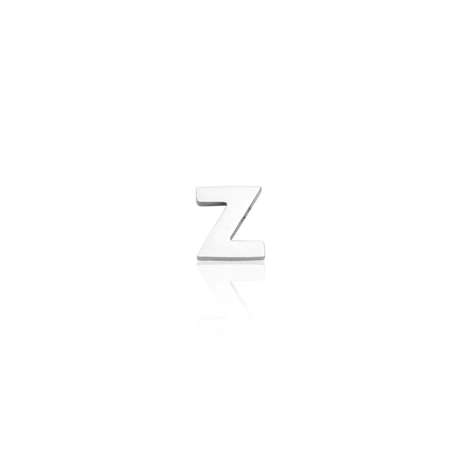 Mini Letter Sphere Chain Necklace (Silver) - Image 31