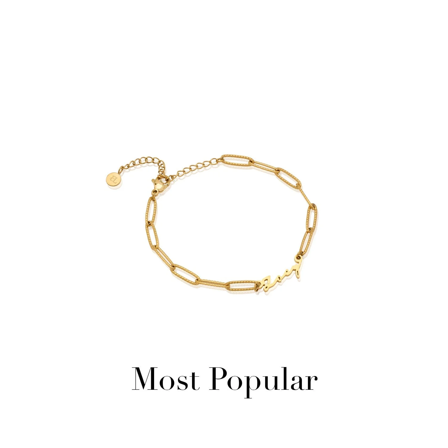 Mini Signature Name Bracelet (Gold) - Image 15