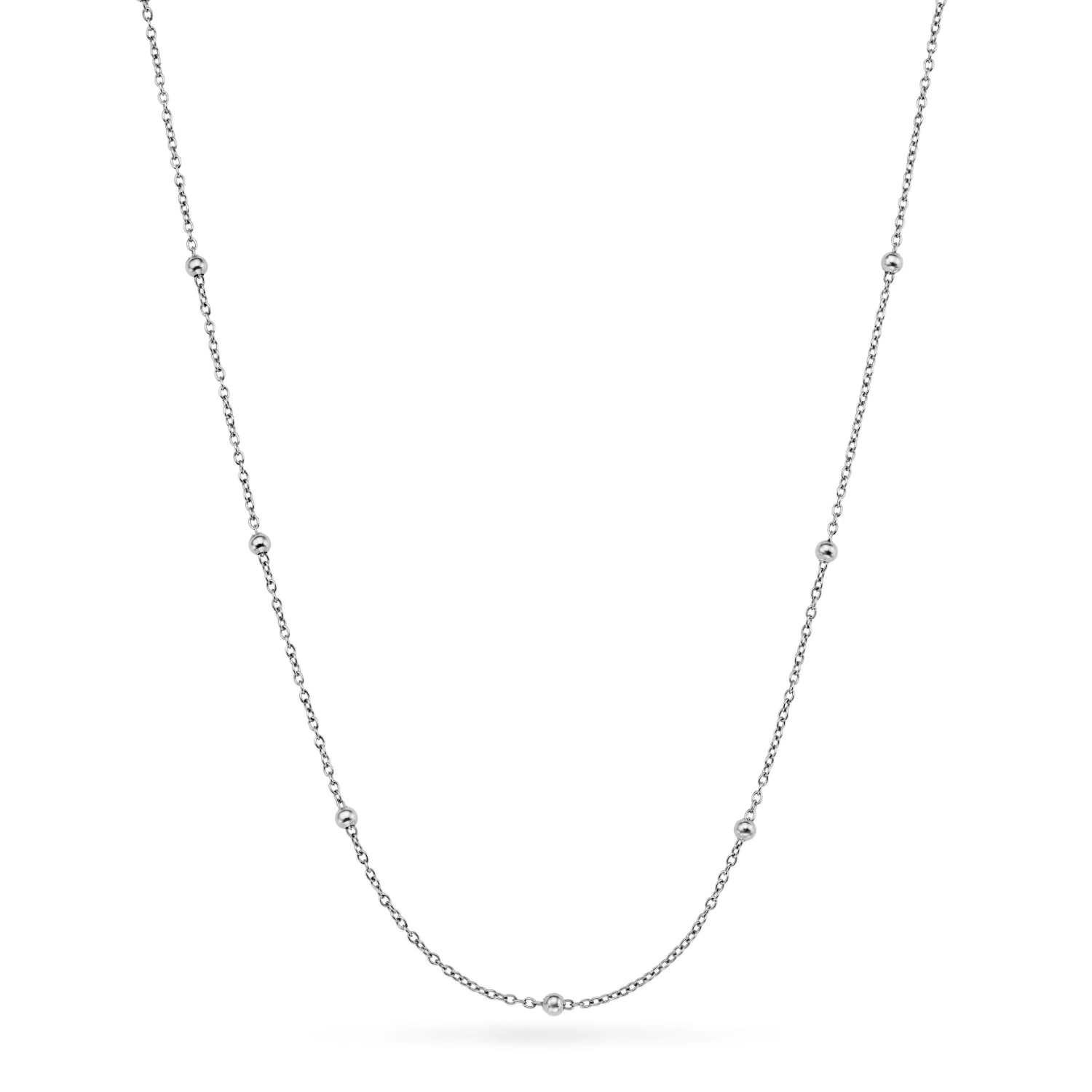 Personalised Initial & Droplet Birthstone Necklace (Silver) - Image 10
