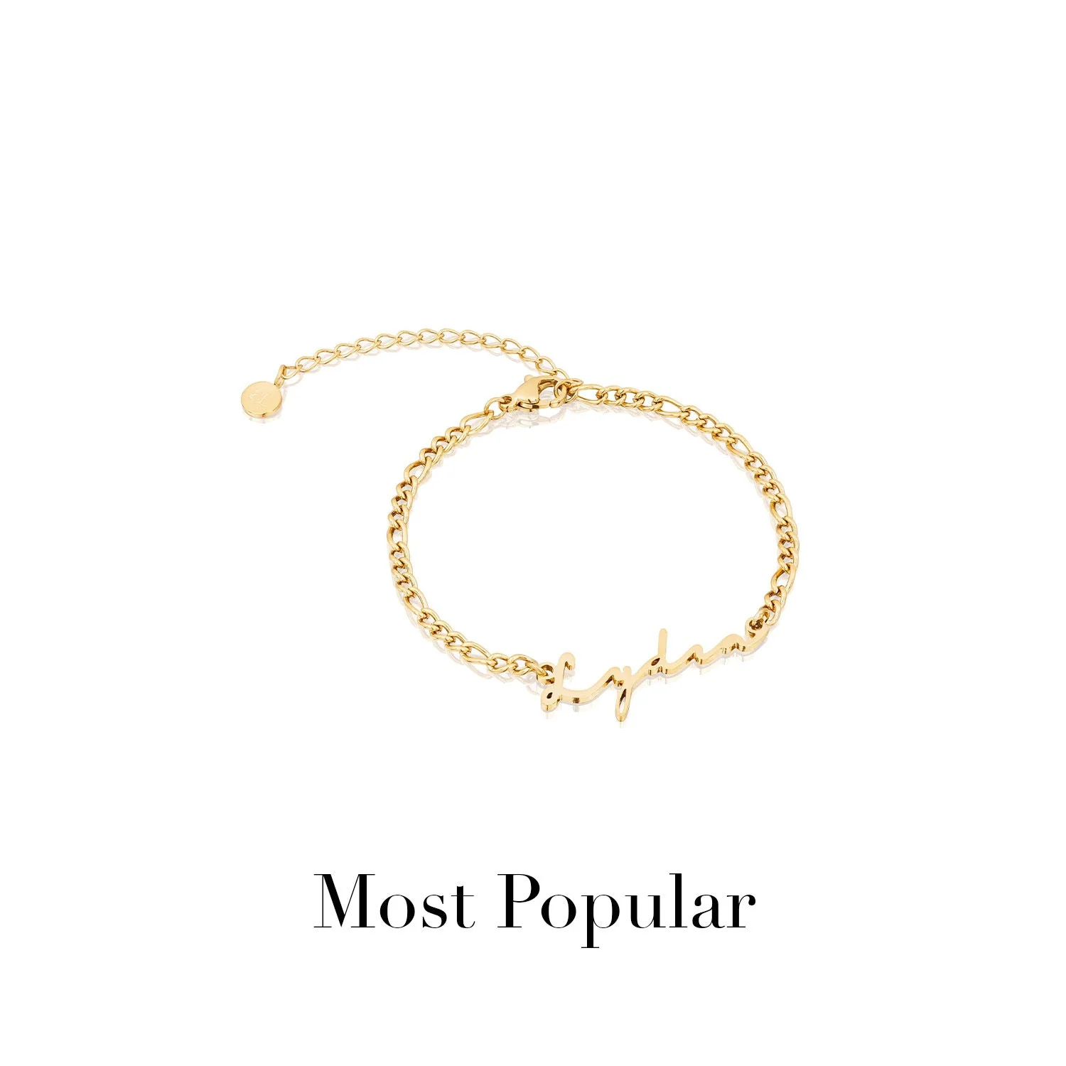 Signature Name Bracelet (Gold) - Image 11