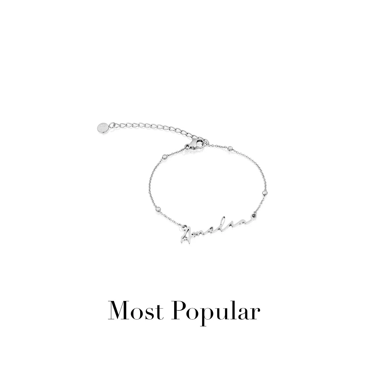 Signature Name Bracelet (Silver) - Image 14