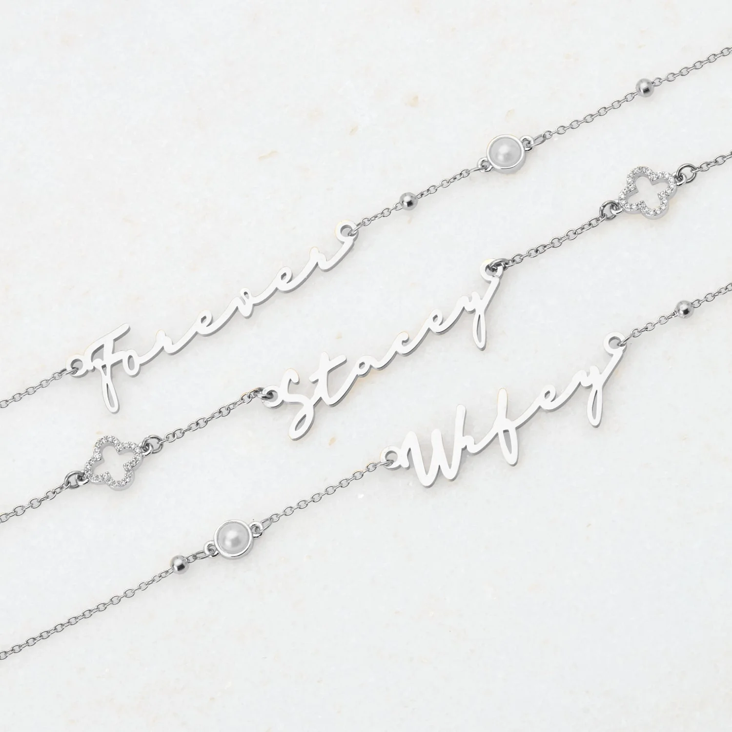 Signature Name Bracelet (Silver) - Image 5