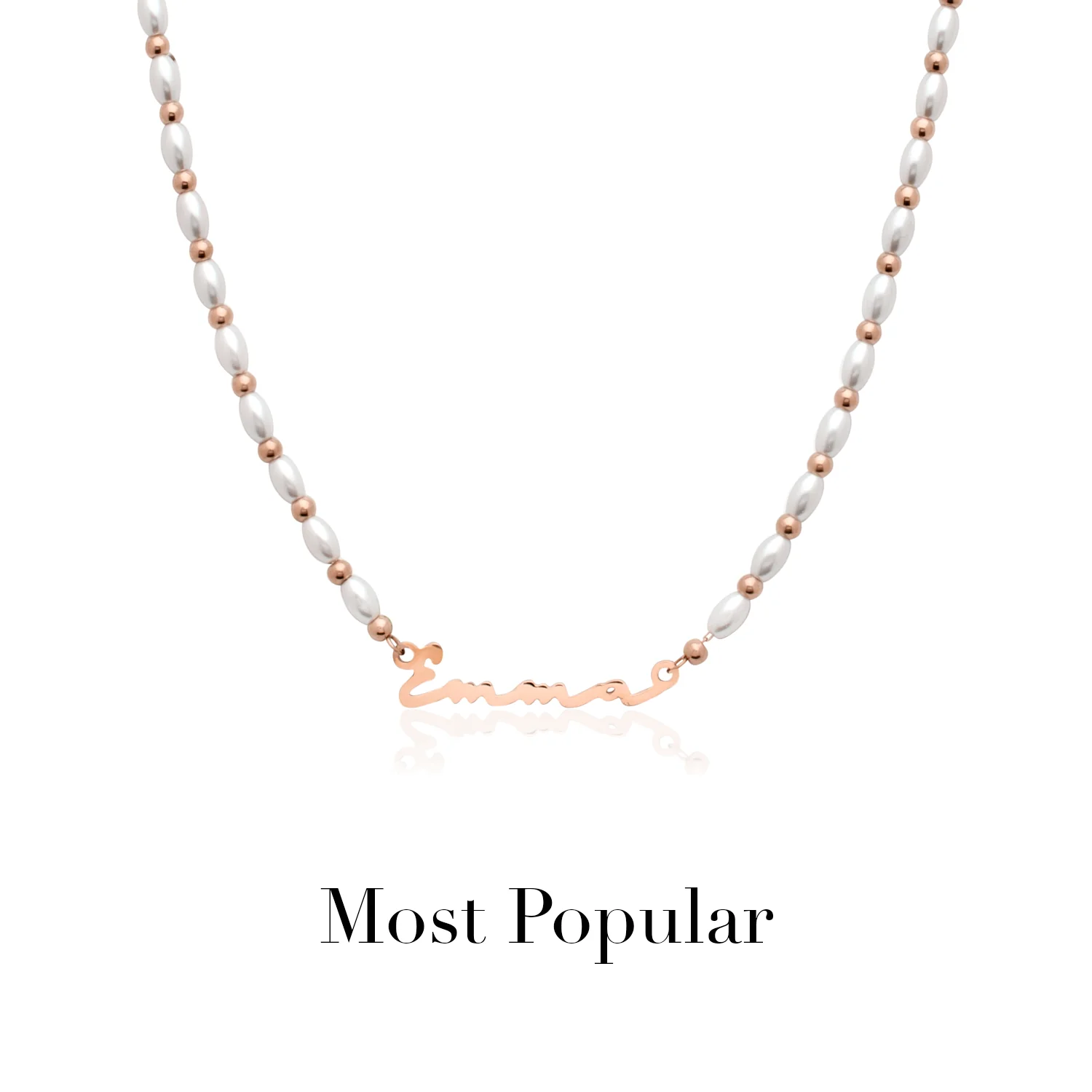Signature Name Necklace (Rose Gold) - Image 30