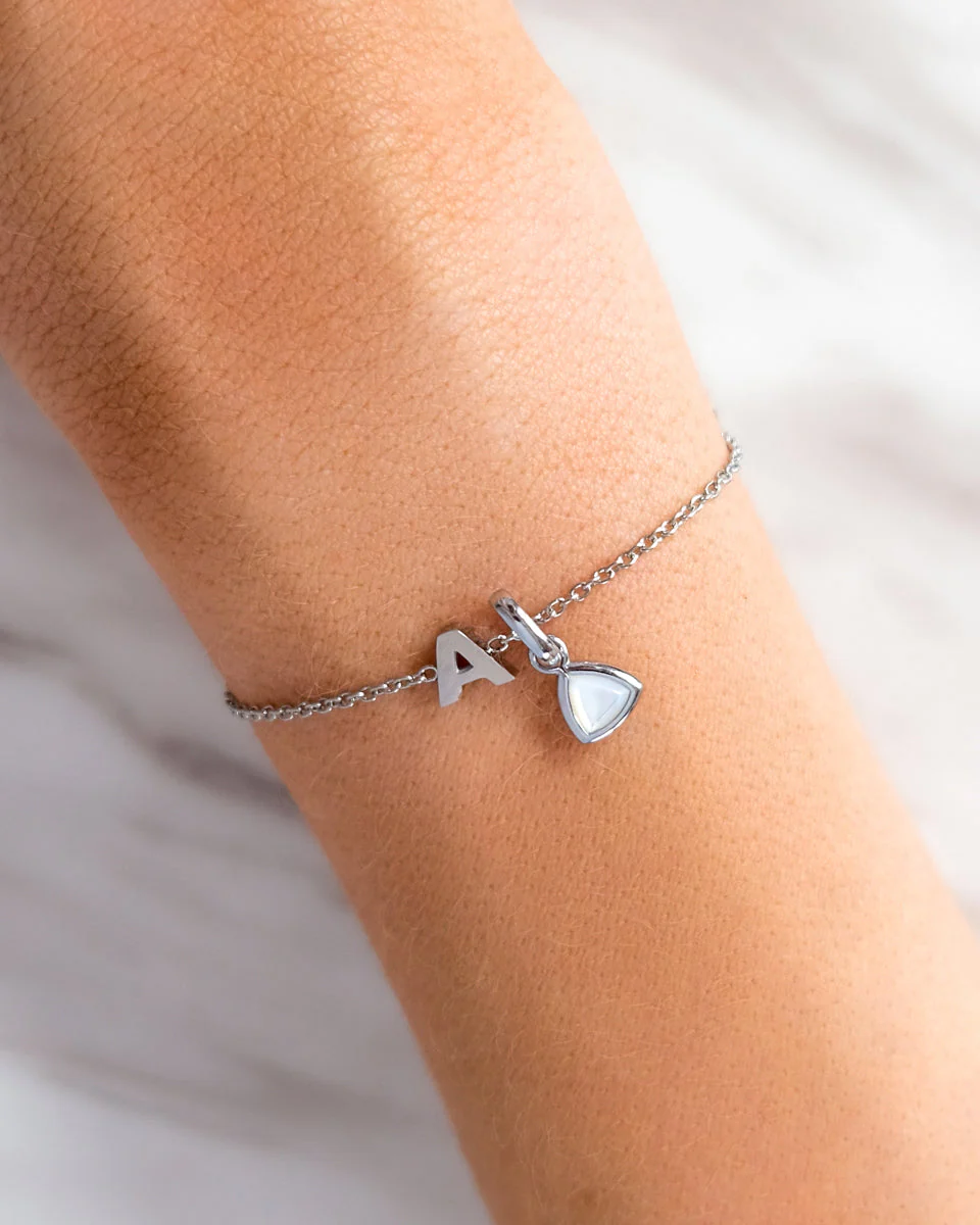 Initial Bracelet (Silver) - Image 3
