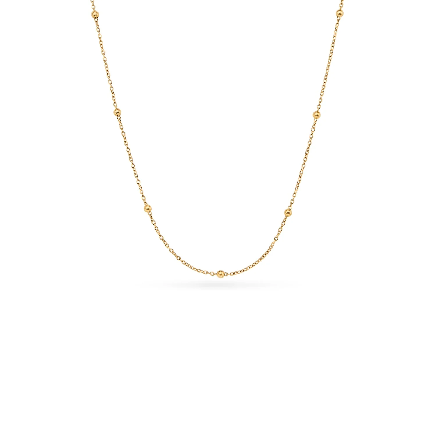 Sphere Chain Necklace (Gold) - Image 8